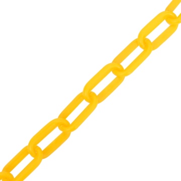 Lanț de avertizare, galben, 100 m, Ø6 mm, plastic - Img 2