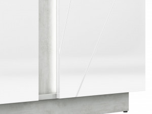 Lumens 01 Dulap Beton/White High Gloss - Img 7
