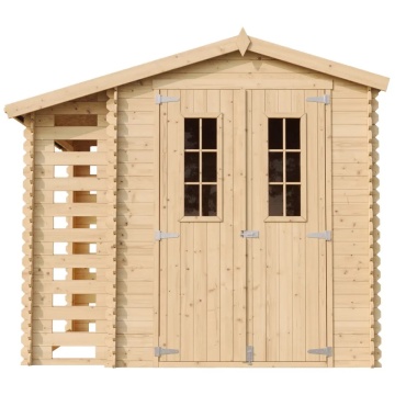 Magazie de grădină din lemn 9 ft x 7 ft x H7 ft / 4,47 m2 (capacitate 2 m3) - fara podele M386C - Img 5