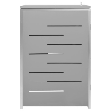 Magazie pentru pubelă unică, 69x77,5x112,5 cm, oțel inoxidabil - Img 5