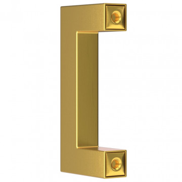 Mânere de dulap, 10 buc., auriu, 64 mm, oțel inoxidabil - Img 6