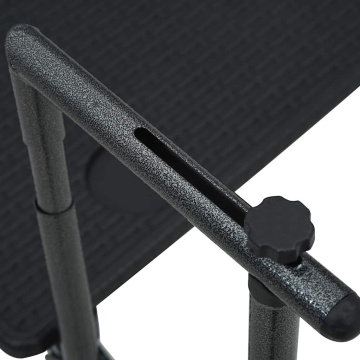 Masă balcon suspendată negru 60x64x83,5 cm plastic aspect ratan - Img 6