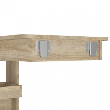 Masă bar de perete stejar sonoma 102x45x103,5 cm lemn compozit - Img 7