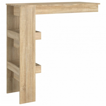 Masă bar de perete stejar sonoma 102x45x103,5 cm lemn compozit - Img 8