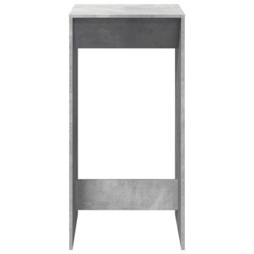 Masă bar, gri beton, 51x50x103,5 cm, lemn prelucrat - Img 4