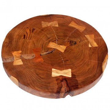 Masă bar model bușteni, lemn masiv de acacia (55-60) x 110 cm - Img 4