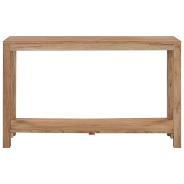 Masă consolă, 120 x 35 x 75 cm, lemn masiv de tec - Img 2