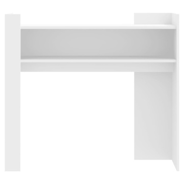 Masă consolă, alb, 100x35x90 cm, lemn prelucrat - Img 4