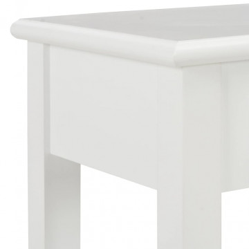 Masă consolă, alb, 110 x 35 x 80 cm, lemn - Img 4