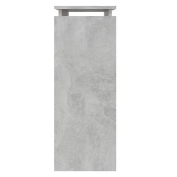 Masă consolă, gri beton, 80x30x80 cm, PAL - Img 7