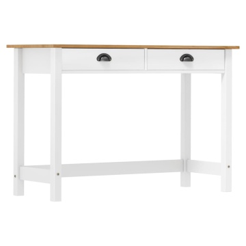 Masă consolă Hill cu 2 sertare, 110x45x74 cm, lemn masiv pin - Img 1