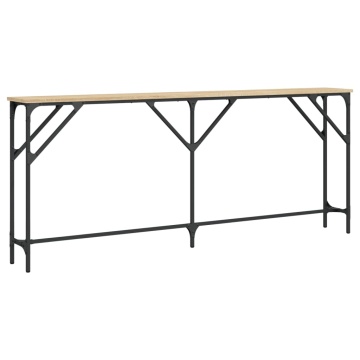 Masă consolă, stejar sonoma, 180x23x75 cm, lemn prelucrat - Img 2