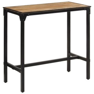 Masă de bar, 110x55x107 cm, lemn masiv de mango nefinisat - Img 3