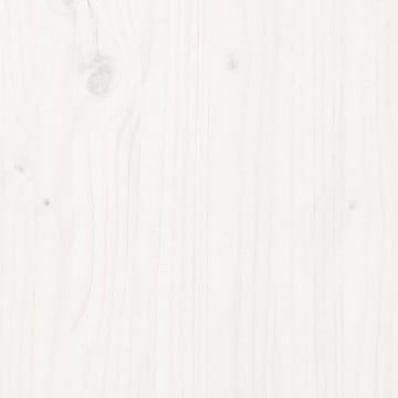 Masă de bar, alb, 100x50x110 cm, lemn masiv de pin - Img 6