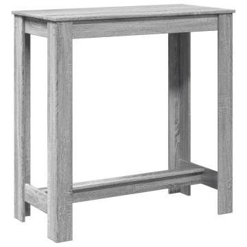 Masă de bar, Sonoma gri, 102x50x103,5 cm, lemn prelucrat - Img 2