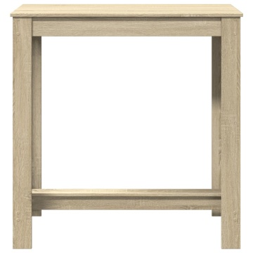 Masă de bar, stejar Sonoma, 102x50x103,5 cm, lemn prelucrat - Img 4