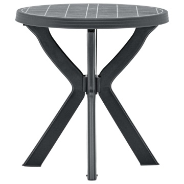 Masă de bistro, antracit, Ø70 cm, plastic - Img 1