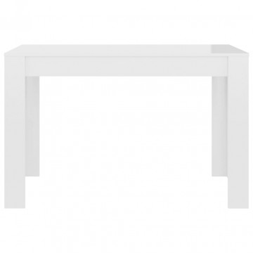 Masă de bucătărie, alb foarte lucios, 120 x 60 x 76 cm, PAL - Img 4