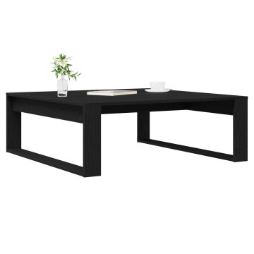Masă de cafea Negru Stejar 100x100x35 cm Lemn prelucrat - Img 3