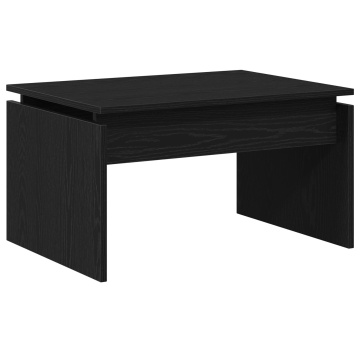 Masă de cafea Negru Stejar 68x38x50 cm Lemn Compus - Img 2