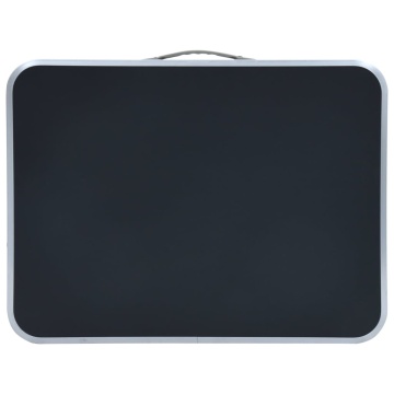 Masă de camping pliabilă, gri, 60 x 45 cm, aluminiu - Img 4