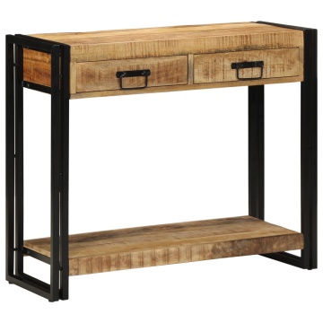 Masă de consolă 90x33x75 cm Lemn masiv de mango - Img 4