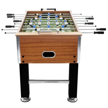 Masă de fotbal, maro deschis/negru, 140x74,5x87,5cm, oțel, 60kg - Img 3