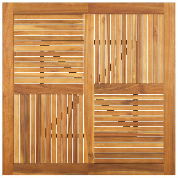 Masă de grădină, 110x110x75 cm, lemn masiv de acacia - Img 4