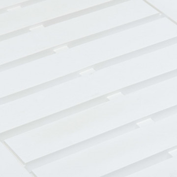 Masă de grădină, alb, 78 x 55 x 38 cm, plastic - Img 4