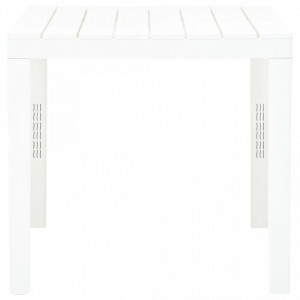 Masă de grădină, alb, 78 x 78 x 72 cm, plastic - Img 3