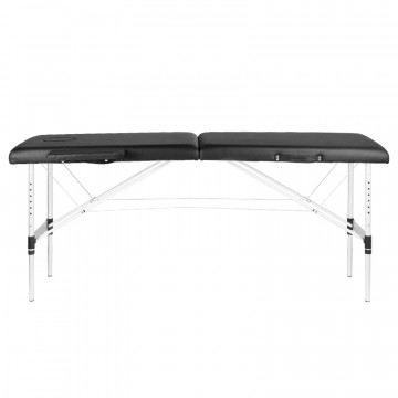 Masa De Masaj Plianta, Aluminiu, Confort, 2 Segmente Negre - Img 4