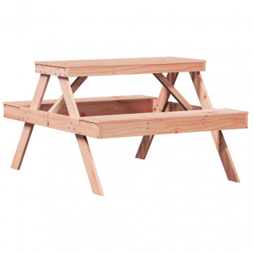 Masă de picnic, 105x134x75 cm, lemn masiv douglas - Img 5