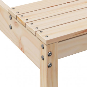 Masă de picnic, 160x134x75 cm, lemn masiv de pin - Img 6
