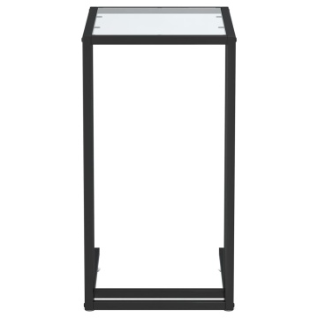 Masă laterală de calculator, transparent, 50x35x65 cm, sticlă - Img 3