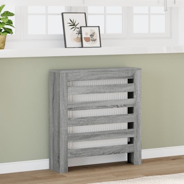 Mască pentru calorifer, gri sonoma, 78x20x82 cm, lemn prelucrat - Img 1