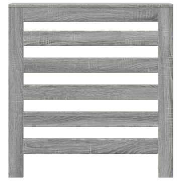 Mască pentru calorifer, gri sonoma, 78x20x82 cm, lemn prelucrat - Img 3