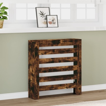 Mască pentru calorifer stejar fumuriu 78x20x82cm lemn prelucrat - Img 1