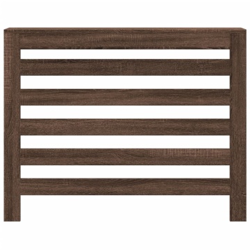 Mască pentru calorifer stejar maro 104x20x82 cm lemn prelucrat - Img 3