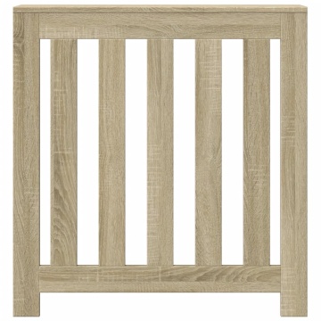 Mască pentru calorifer stejar sonoma 78x20x82 cm lemn prelucrat - Img 3
