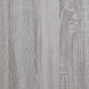 Măsuță consolă, gri sonoma, 80x29x75 cm, lemn prelucrat - Img 7