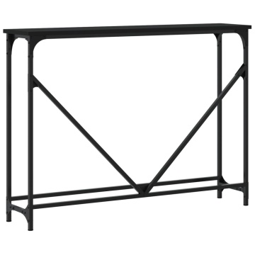 Măsuță consolă, negru, 102x22,5x75 cm, lemn compozit - Img 5