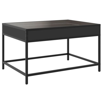 Măsuță de cafea cu LED infinity, negru, 70x50x41 cm - Img 6