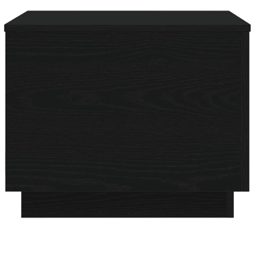 Masuta de cafea cu lumini LED Stejar negru 50x50x40 cm - Img 6