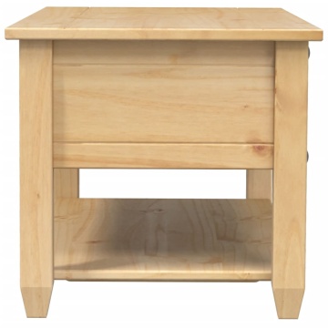 Măsuță de cafea cu sertare Corona, 100x48x45 cm, lemn masiv pin - Img 8