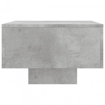 Măsuță de cafea, gri beton, 100x49,5x31 cm, lemn prelucrat - Img 8