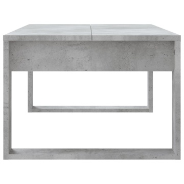 Măsuță de cafea, gri beton, 102x50x35 cm, lemn prelucrat - Img 8