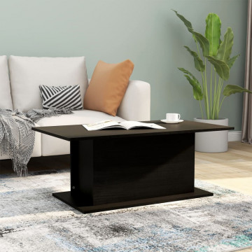 Măsuță de cafea, negru, 102x55,5x40 cm, PAL - Img 1