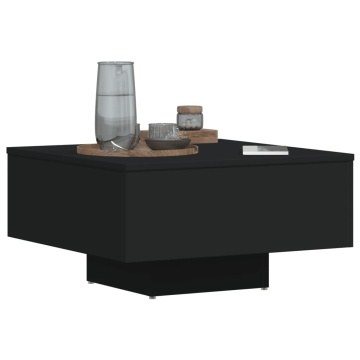 Măsuță de cafea, negru, 60x60x31,5 cm, PAL - Img 4