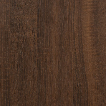 Măsuță laterală, stejar maro, 40x30x60 cm, lemn prelucrat - Img 6