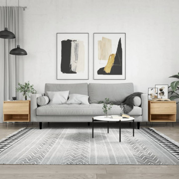 Mese de cafea 2 buc. stejar sonoma 50x46x50 cm lemn compozit - Img 1